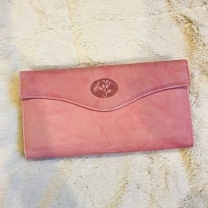 Buxton Pink Leather Wallet